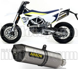 Auspuffendstück Ohne Katalysator Und Mit Geräuschzulassung Race-Tech Titan Carbon - Arrow Special Parts Kompatibel Mit Husqvarna 701 Supermoto (2017-2020)