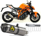 Auspuffendstück Ohne Katalysator Und Mit Geräuschzulassung Race-Tech Titan Carbon - Arrow Special Parts Kompatibel Mit Ktm Duke 1290 (2017-2019)