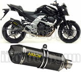 Exhaust Tip With Noise Certification Race-Tech Carbon Carbon - Arrow Special Parts Compatible With Kawasaki Z 750 R (2011-2014)