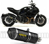 Auspuffendstück Ohne Katalysator Und Mit Geräuschzulassung Race-Tech Aluminium Schwarz Carbon - Arrow Special Parts Kompatibel Mit Ducati Diavel (2011-2016)