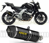 Auspuffendstück Mit Geräuschzulassung Race-Tech Aluminium Schwarz Carbon - Arrow Special Parts Kompatibel Mit Kawasaki Z 750 R (2011-2014)