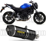 Auspuffendstück Mit Geräuschzulassung Race-Tech Aluminium Schwarz Carbon - Arrow Special Parts Kompatibel Mit Suzuki Sv 650 (2016-2024)