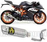 Auspuffendstück Ohne Katalysator Und Mit Geräuschzulassung Thunder Aluminium Edelstahl - Arrow Special Parts Kompatibel Mit Ktm Rc 390 (2015-2016)