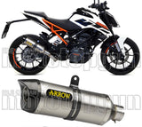 Auspuffendstück Ohne Katalysator Und Mit Geräuschzulassung Thunder Titan Carbon - Arrow Special Parts Kompatibel Mit Ktm 390 Duke (2017-2020)