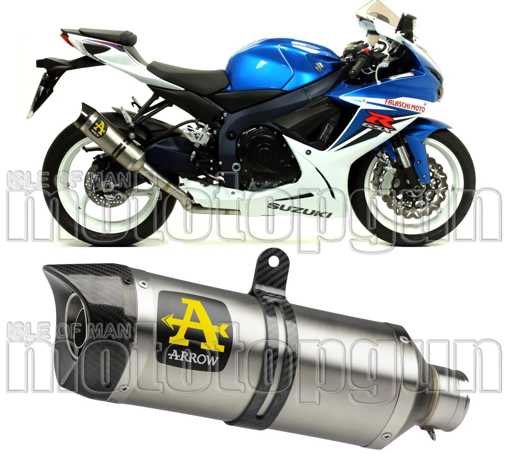 Auspuffendstück Mit Geräuschzulassung Thunder Aluminium Carbon - Arrow Special Parts Kompatibel Mit Suzuki Gsx-R 600 Ie (2011-2016)