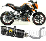 Auspuffendstück Ohne Katalysator Und Mit Geräuschzulassung Thunder Aluminium Schwarz Carbon - Arrow Special Parts Kompatibel Mit Ktm 200 Duke (2011-2014)