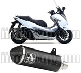 Auspuffendstück Ohne Katalysator Und Mit Geräuschzulassung Urban Aluminium Schwarz Edelstahl Schwarz - Arrow Special Parts Kompatibel Mit Honda Forza 300 (2018-2020)
