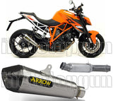 Non-Catalytic Exhaust Tip With Sound Certification X-Kone Nichrom Carbon - Arrow Special Parts Compatible With Ktm 1290 Superduke R (2014-2016)