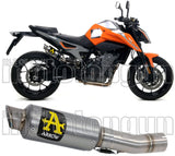 Auspuffendstück Mit Geräuschzulassung Gp2 Gp-2 Titan Edelstahl - Arrow Special Parts Kompatibel Mit Ktm 790 Duke (2018-2020)