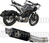 Auspuffendstück Mit Geräuschzulassung Gp2 Gp-2 Nichrom Schwarz Edelstahl - Arrow Special Parts Kompatibel Mit Husqvarna Svartpilen 401 (2020-2023)