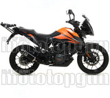 Auspuffendstück Mit Geräuschzulassung Indy-Race Aluminium Schwarz Carbon - Arrow Special Parts Kompatibel Mit Ktm 390 Adventure (2020-2023)