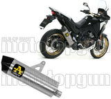 Auspuffendstück Mit Geräuschzulassung Maxi Race-Tech Titan Carbon - Arrow Special Parts Kompatibel Mit Honda Crf 1100 L Africa Twin Adventure Sports (2020-2023)