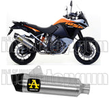 Auspuffendstück Mit Geräuschzulassung Maxi Race-Tech Titan Carbon - Arrow Special Parts Kompatibel Mit Ktm 1290 Super Adventure (2017-2020)