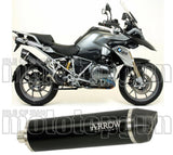 Auspuffendstück Mit Geräuschzulassung Maxi Race-Tech Aluminium Schwarz Carbon - Arrow Special Parts Kompatibel Mit Bmw R 1250 Gs Adventure (2019-2024)