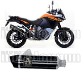 Auspuffendstück Mit Geräuschzulassung Maxi Race-Tech Aluminium Schwarz Carbon - Arrow Special Parts Kompatibel Mit Ktm 1290 Super Adventure (2017-2020)