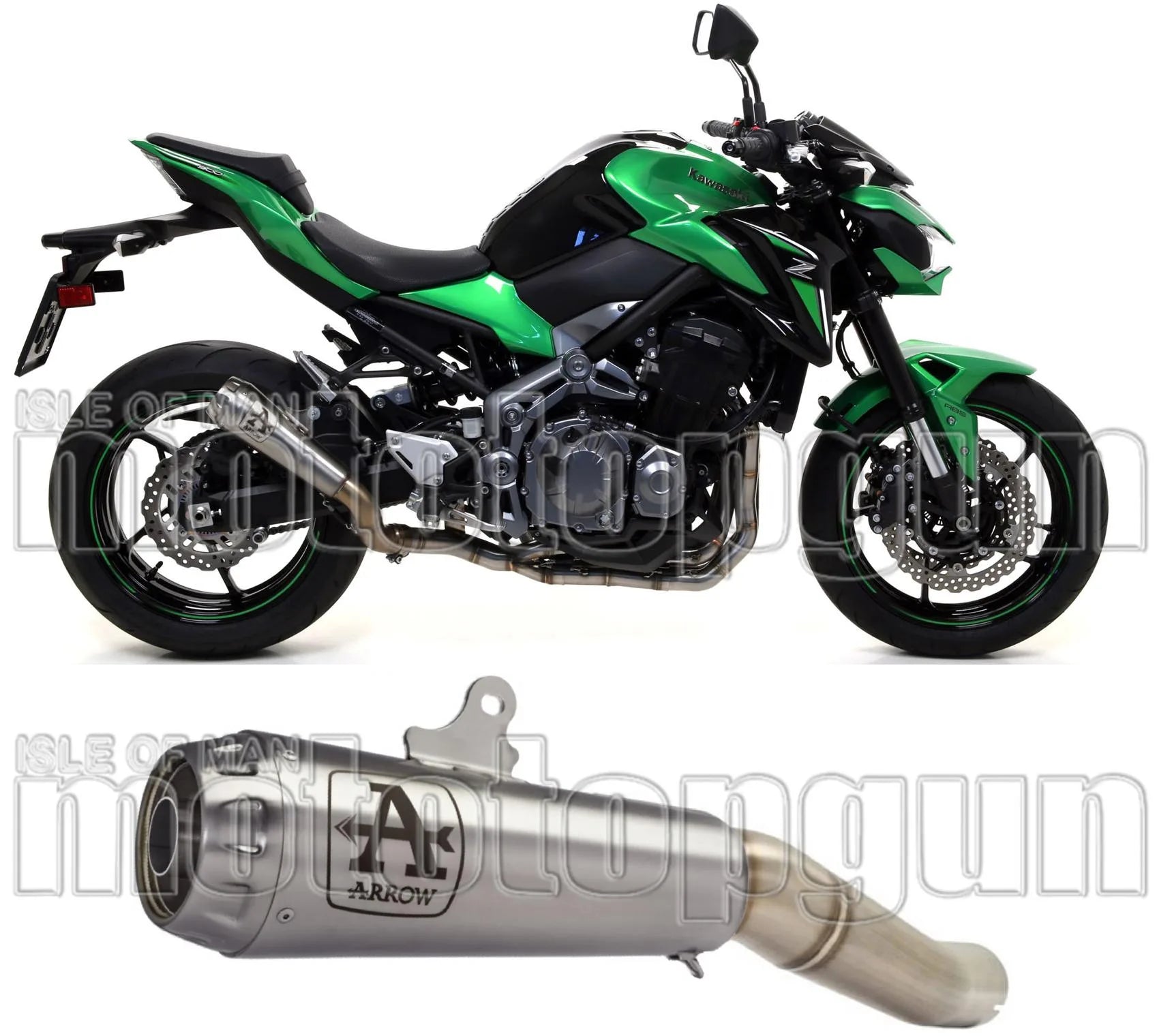 Auspuffendstück Mit Geräuschzulassung Pro-Race Titan Titan - Arrow Special Parts Kompatibel Mit Kawasaki Z 900 (2020-2024)