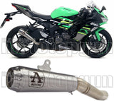 Exhaust Tip With Noise Certification Pro-Race Titanium Titanium - Arrow Special Parts Compatible With Kawasaki Zx 6R 636 (2019-2020)