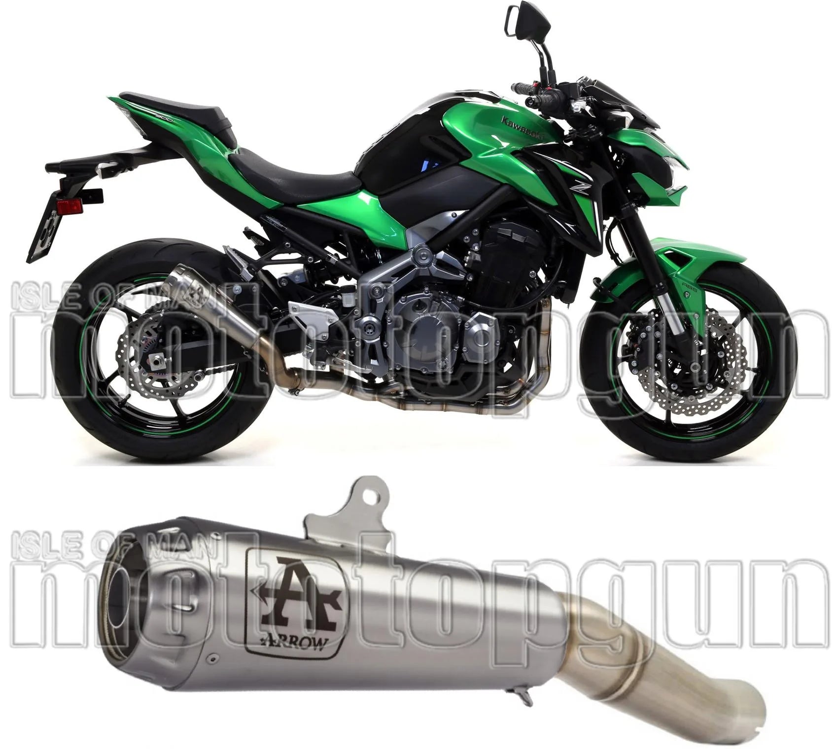 Auspuffendstück Mit Geräuschzulassung Pro-Race Nichrom Edelstahl - Arrow Special Parts Kompatibel Mit Kawasaki Z 900 (2017-2019)