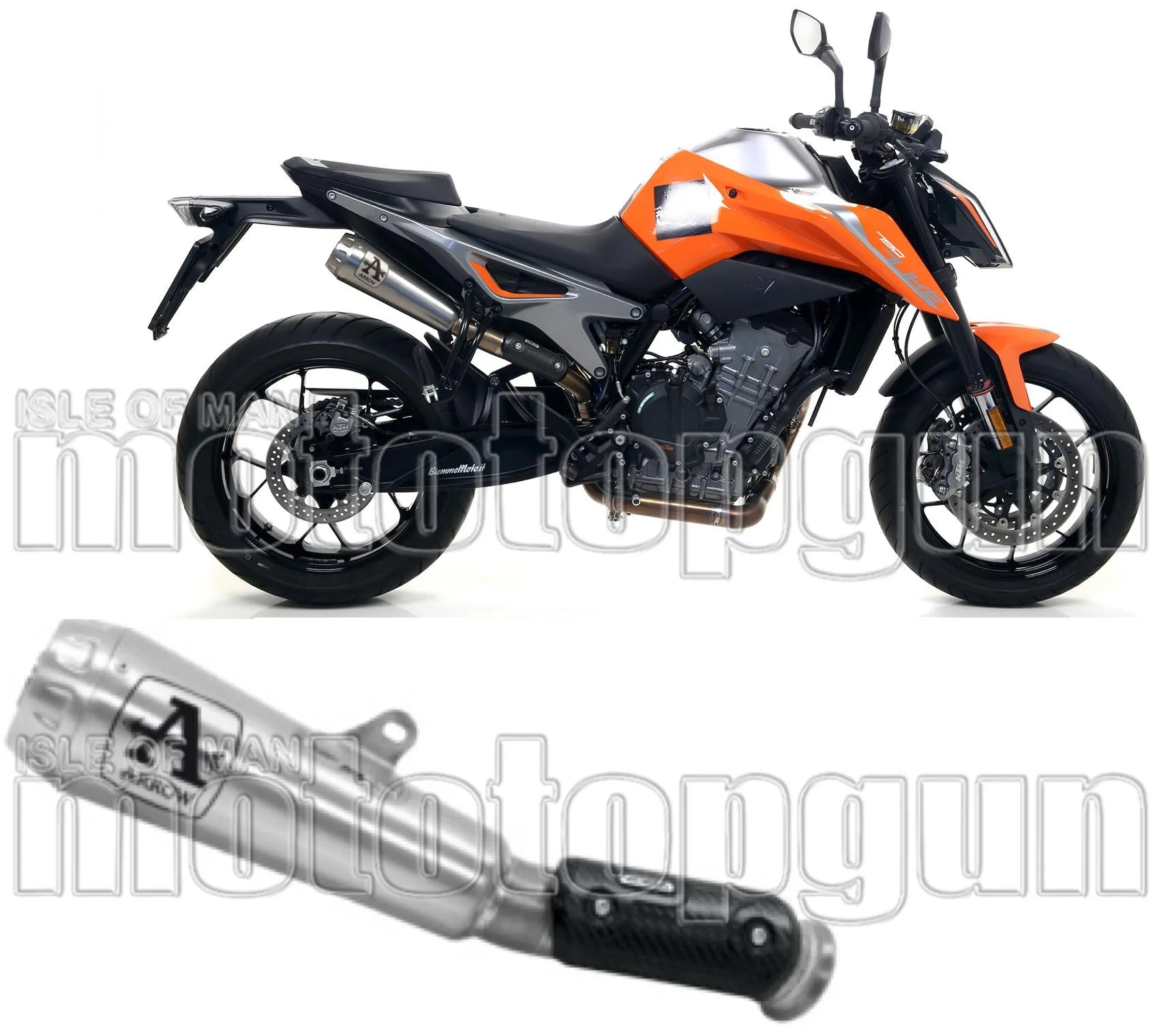 Auspuffendstück Mit Geräuschzulassung Pro-Race Nichrom Edelstahl - Arrow Special Parts Kompatibel Mit Ktm 890 Duke R (2020-2023)