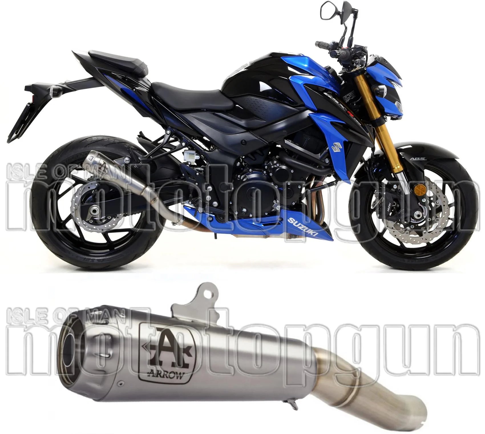 Auspuffendstück Mit Geräuschzulassung Pro-Race Nichrom Edelstahl - Arrow Special Parts Kompatibel Mit Suzuki Gsx-S 750 (2017-2020)
