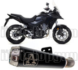 Auspuffendstück Mit Geräuschzulassung Pro-Race Nichrom Schwarz Edelstahl - Arrow Special Parts Kompatibel Mit Honda Cb 500 X (2019-2020)