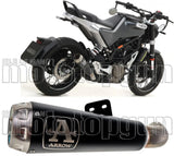 Auspuffendstück Mit Geräuschzulassung Pro-Race Nichrom Schwarz Edelstahl - Arrow Special Parts Kompatibel Mit Husqvarna Svartpilen 401 (2020-2023)