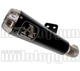 Auspuffendstück Mit Geräuschzulassung Pro-Race Nichrom Schwarz Edelstahl - Arrow Special Parts Kompatibel Mit Kawasaki Z 900 (2017-2019)