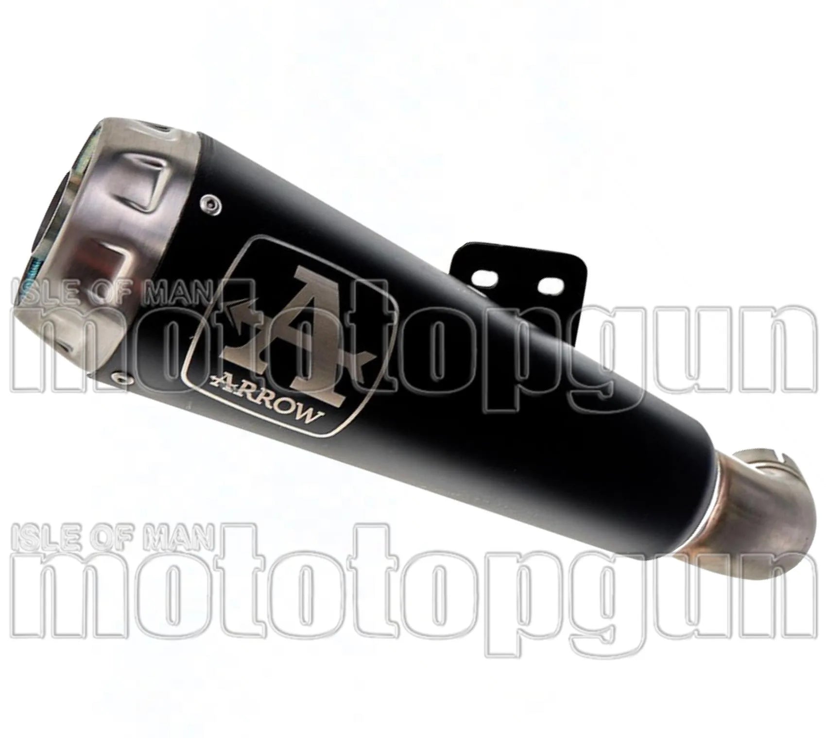 Auspuffendstück Mit Geräuschzulassung Pro-Race Nichrom Schwarz Edelstahl - Arrow Special Parts Kompatibel Mit Suzuki Gsx-S 750 (2017-2020)