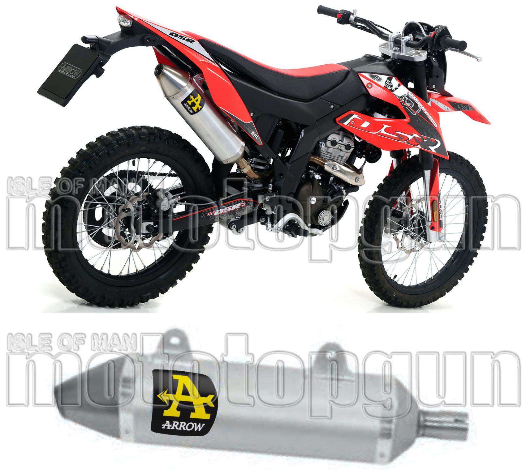 Exhaust Tip With Noise Certification Thunder Aluminium Stainless Steel - Arrow Special Parts Compatible With Um Dsr Ex 125 (2018-2020)