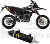 Auspuffendstück Mit Geräuschzulassung Thunder Aluminium Schwarz Carbon - Arrow Special Parts Kompatibel Mit Um Dsr Ex 125 (2018-2020)