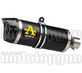 Auspuffendstück Mit Geräuschzulassung Thunder Aluminium Schwarz Carbon - Arrow Special Parts Kompatibel Mit Kawasaki Z 900 (2020-2024)