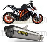 Auspuffendstück Mit Geräuschzulassung X-Kone Nichrom Carbon - Arrow Special Parts Kompatibel Mit Ktm 1290 Superduke R (2014-2016)