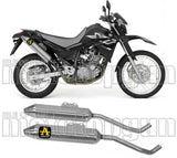 Doppelauspuffanlage Mit Geräuschzulassung Thunder Aluminium Edelstahl - Arrow Special Parts Kompatibel Mit Yamaha Xt 660 R (2004-2016)