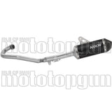 Komplette Auspuffanlage Ohne Katalysator Und Mit Geräuschzulassung Explorer Aluminium Schwarz Endkappe Carby - Arrow Special Parts Kompatibel Mit Ktm 690 Enduro R (2025-2026)