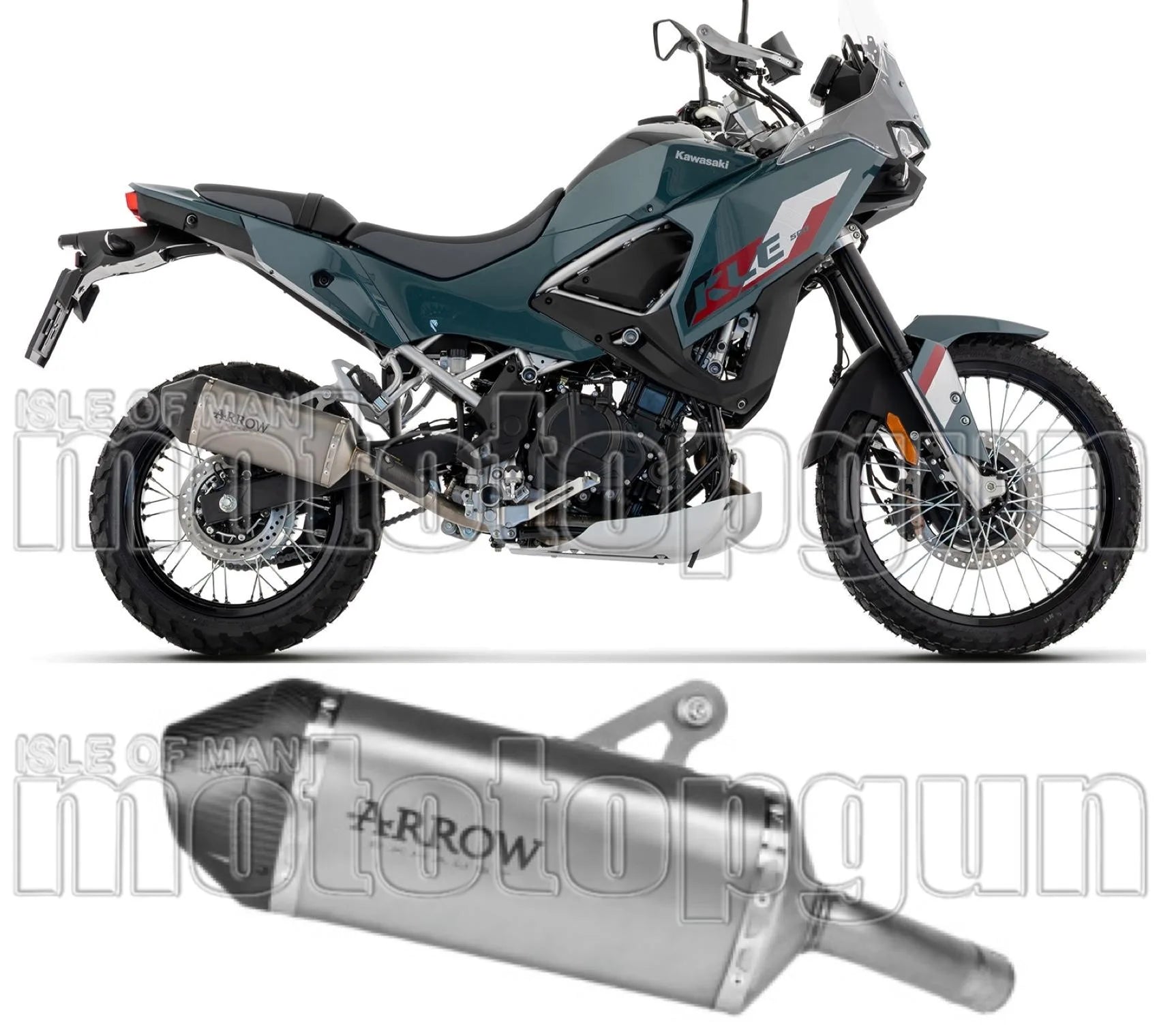 Auspuffendstück Mit Geräuschzulassung Explorer Titan Endkappe Carby - Arrow Special Parts Kompatibel Mit Kawasaki Kle 500 (2026)