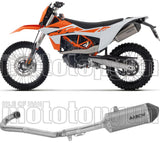 Komplette Auspuffanlage Ohne Katalysator Und Mit Geräuschzulassung Explorer Titan Endkappe Carby - Arrow Special Parts Kompatibel Mit Ktm 690 Smc R (2025-2026)
