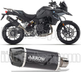 Auspuffendstück Mit Geräuschzulassung Indy-Race Evo Aluminium Schwarz Carbon - Arrow Special Parts Kompatibel Mit Bmw F 800 Gs (2024-2026)