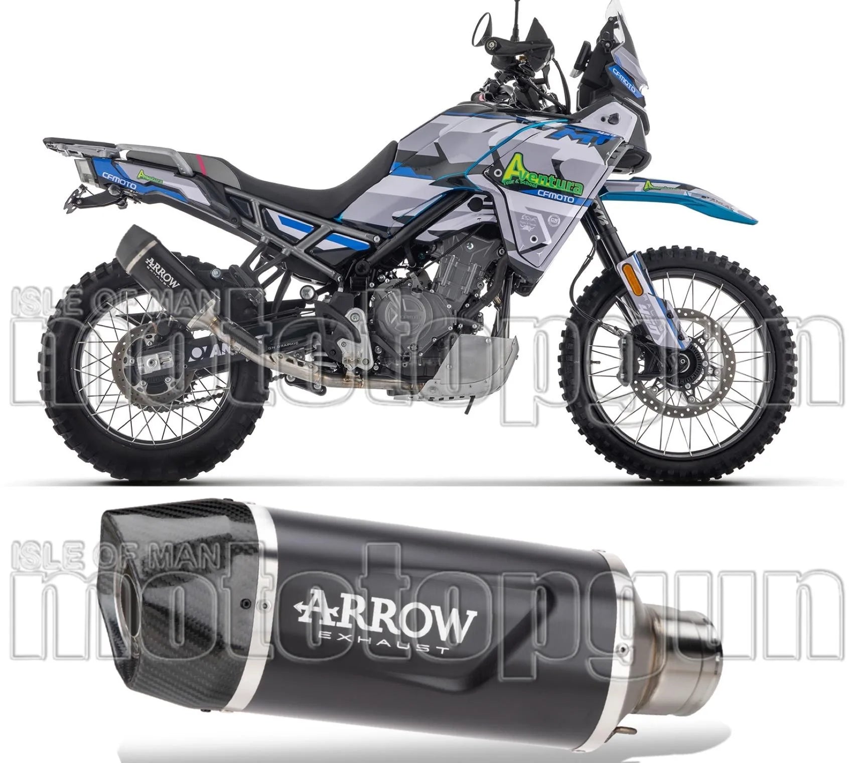 Auspuffendstück Mit Geräuschzulassung Indy-Race Evo Aluminium Schwarz Carbon - Arrow Special Parts Kompatibel Mit Cfmoto 450 Mt (2024)