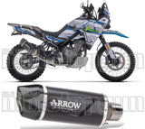 Auspuffendstück Mit Geräuschzulassung Indy-Race Evo Aluminium Schwarz Carbon - Arrow Special Parts Kompatibel Mit Cfmoto 450 Mt (2024)