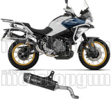 Auspuffendstück Mit Geräuschzulassung Indy-Race Evo Aluminium Schwarz Endkappe Carby - Arrow Special Parts Kompatibel Mit Cfmoto 700 Mt Adventure (2025-2026)