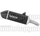 Auspuffendstück Mit Geräuschzulassung Indy Race Evo Aluminium Schwarz Endkappe Carby - Arrow Special Parts Kompatibel Mit Moto Guzzi V 100 Mandello E5+ (2025-2026)