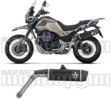 Auspuffendstück Mit Geräuschzulassung Indy-Race Evo Aluminium Schwarz Endkappe Carby - Arrow Special Parts Kompatibel Mit Moto Guzzi V85 Tt (2025-2026)