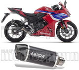 Auspuffendstück Mit Geräuschzulassung Indy-Race Evo Aluminium Schwarz Carbon - Arrow Special Parts Kompatibel Mit Honda Cbr 500 R (2024-2026)