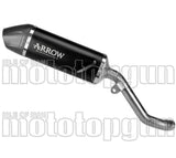 Exhaust Tip Without Sound Certification Indy-Race Evo Black Aluminium Carby End Cap - Arrow Special Parts Compatible With Kawasaki Kle 500 (2026)