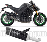 Auspuffendstück Mit Geräuschzulassung Indy-Race Evo Aluminium Schwarz Endkappe Carby - Arrow Special Parts Kompatibel Mit Kawasaki Z 1100 Se (2025-2026)