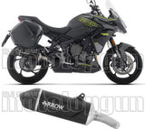 Auspuffendstück Mit Geräuschzulassung Indy Race Evo Aluminium Schwarz Endkappe Carby - Arrow Special Parts Kompatibel Mit Triumph Tiger 800 Sport (2025-2026)