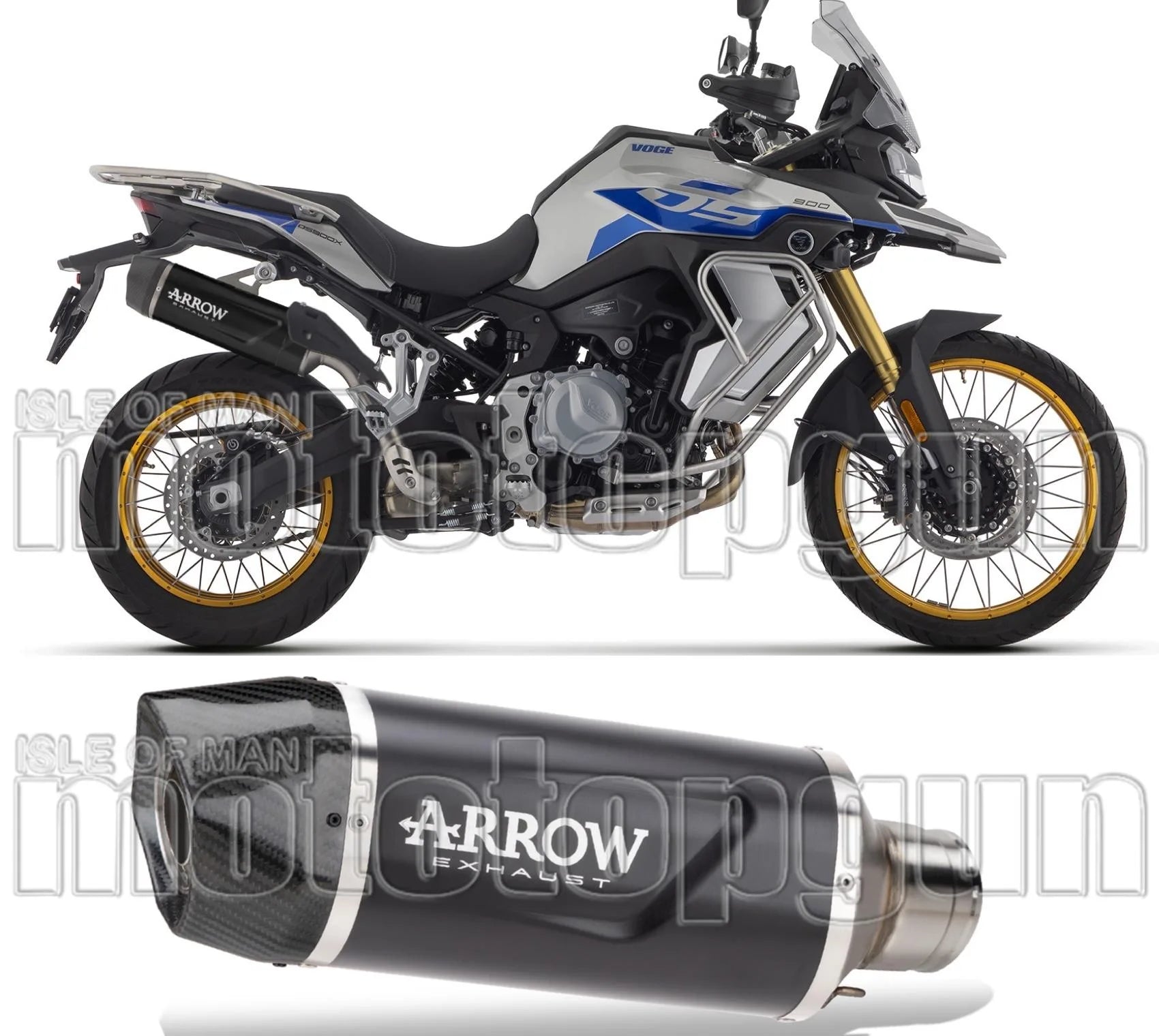 Auspuffendstück Mit Geräuschzulassung Indy-Race Evo Aluminium Schwarz Carbon - Arrow Special Parts Kompatibel Mit Voge Valico 900 Dsx (2024)