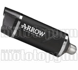 Auspuffendstück Mit Geräuschzulassung Indy-Race Evo Aluminium Schwarz Carbon - Arrow Special Parts Kompatibel Mit Honda Mt-10 (2022-2024)