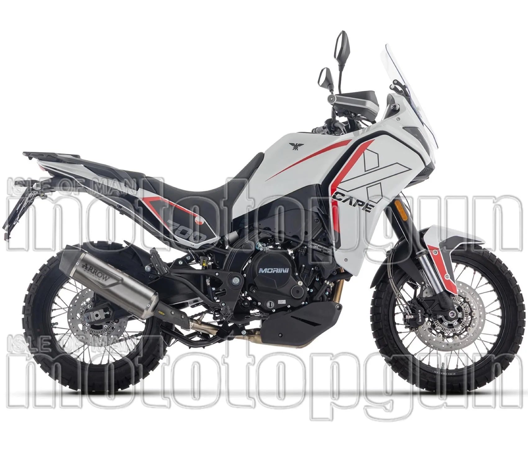 Auspuffendstück Mit Geräuschzulassung Indy-Race Evo Aluminium Schwarz Endkappe Edelstahl - Arrow Special Parts Kompatibel Mit Moto Morini X-Cape 700 (2025-2026)