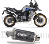 Exhaust Tip With Noise Certification Indy-Race Evo Black Aluminium - Arrow Special Parts Compatible With Voge Valico 900 Dsx (2024)
